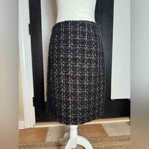 J McLaughlin Elm Skirt in Metallic Tweed - size 4